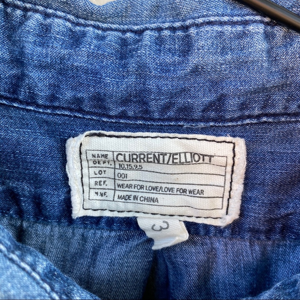 Patchwork Denim Button Down - image 2